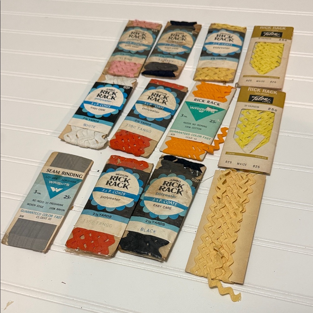 Assorted Rick Rack and Seam Binding Collection - Picture 2 of 4